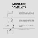 Bodenkissen Sitzpouf Outdoor Ø54cm Anthrazit