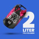 Schwimmbeutel "Drybag" Camouflage - Pink ( 2 Liter )