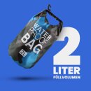 Schwimmbeutel "Drybag" 28x18cm Camouflage Blau 2er-Pack
