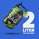 Schwimmbeutel "Drybag" Camouflage - Grün ( 2 Liter )