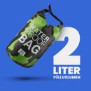 Schwimmbeutel "Drybag" 28x18cm Camouflage Grün 2er-Pack
