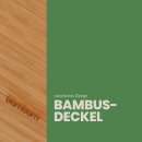 Vorratsglas Ø 6,5 x 14,5 cm mit Baumbusdeckel 400 ml