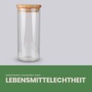 Vorratsglas Ø 6,5 x 14,5 cm mit Baumbusdeckel 400 ml