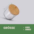 Vorratsglas mit Bambusdeckel 700 ml