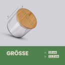 Vorratsglas Ø 11,2 x 10 cm mit Baumbusdeckel 700 ml