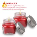 Duftkerze im Glas „Donut“ Himbeere süß & beerig 2er-Pack