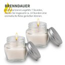 Duftkerze im Glas "Forrest Walk" mit Deckel, 2er Pack mit je ca. 7 Std. Brenndauer, Ø6cm
