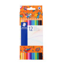 Buntstifte Comic, 1Buntstifte Set, 12 Stück Farbstifte aus Holz für Kinder und Erwachsende,12 Farben -  Vorgespitzte Holzstifte zum Malen, Zeichnen, Skizzieren oder Mandalas2 Farben im 12er Set