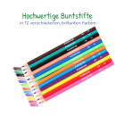 Buntstifte Comic, 1Buntstifte Set, 12 Stück Farbstifte aus Holz für Kinder und Erwachsende,12 Farben -  Vorgespitzte Holzstifte zum Malen, Zeichnen, Skizzieren oder Mandalas2 Farben im 12er Set