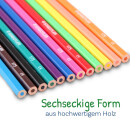 Buntstifte Comic, 1Buntstifte Set, 12 Stück Farbstifte aus Holz für Kinder und Erwachsende,12 Farben -  Vorgespitzte Holzstifte zum Malen, Zeichnen, Skizzieren oder Mandalas2 Farben im 12er Set