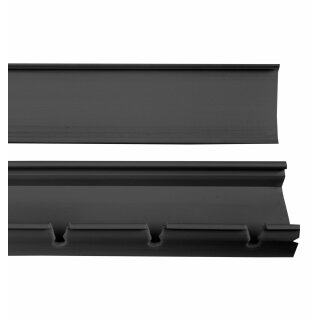 Befestigungsschiene für Flauschvorhang (Anthrazit) - 56cm