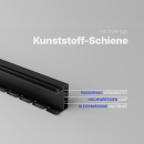 Befestigungsschiene für Flauschvorhang (Anthrazit) - 56cm