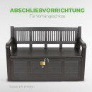 Gartenbank Truhenbank inkl. Stauraum "Salzburg" Kunststoff in Holzoptik