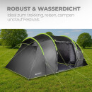 Familienzelt Vìs-a-Vìs 4 Personen schwarz wasserdicht 500x230x200cm