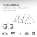 Familienzelt Vìs-a-Vìs 4 Personen schwarz wasserdicht 500x230x200cm