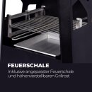 Gartenkamin 57,5x38x149,5cm mit Grillfunktion