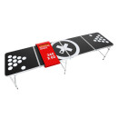 Bierpong Tisch Trinkspiel - Faltbarer und höhenverstellbarer Partytisch 240cm