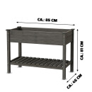 Hochbeet Blumenbeet aus Holz 85x45x81 cm