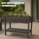 Hochbeet Blumenbeet aus Holz 85x45x81 cm