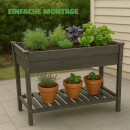 Hochbeet Blumenbeet aus Holz 85x45x81 cm
