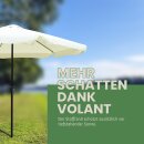 Gartenschirm ⌀ 300cm Aluminium mit Kurbel