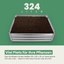 Hochbeet mit Gewächshaus 2in1 Metall