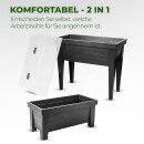 Hochbeet mit Haube 100x50x107 cm für Balkon, Terrasse & Garten