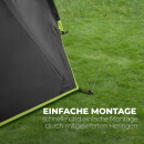 Campingzelt 2 Personen schwarz wasserdicht