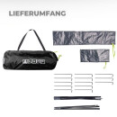 Tunnelzelt 2 Personen schwarz wasserdicht