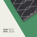 Outdoor-Teppich aus recycelten Premium-Kunststoff Raute 90cm x 150cm