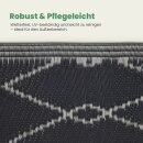 Outdoor-Teppich aus recycelten Premium-Kunststoff Raute 90cm x 150cm