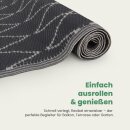 Outdoor-Teppich aus recycelten Premium-Kunststoff Raute 90cm x 150cm