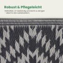 Outdoor-Teppich aus recycelten Premium-Kunststoff Karo 160cm x 230cm