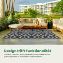 Outdoor-Teppich aus recycelten Premium-Kunststoff Ethno 90cm x 150cm