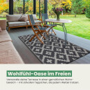 Outdoor-Teppich aus recycelten Premium-Kunststoff Ethno 90cm x 150cm