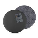 Stuhlkissen schwarz ⌀ 38cm Lederimitat mit Antirutsch