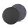 Kunstlederkissen für Stuhl mit Antirutsch ⌀38cm Schwarz 2er Pack