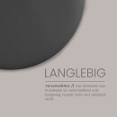 Kunstlederkissen für Stuhl mit Antirutsch ⌀38cm Schwarz 4er Pack