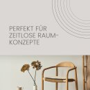 Kunstlederkissen für Stuhl mit Antirutsch ⌀38cm Beige 1er Pack