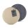 Kunstlederkissen für Stuhl mit Antirutsch ⌀38cm Beige 2er Pack