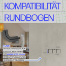 Bogen für Vorhangschiene ( Innen, Außen, Rund...