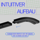 Bogen für Vorhangschiene ( Innen, Außen, Rund...