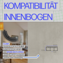 Bogen für Vorhangschiene - Schwarz - 1-Lauf ( Verbindungsbogen Innen )