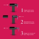 Klemmträger für Vitragestangen Schwarz 10er Pack