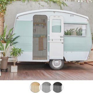 Fadengardine 56 x 185cm, Fadenvorhang für Wohnwagen Gold Ohne Gardinenstange