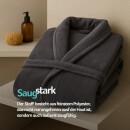 Bademantel aus 100% Coral Fleece Grau 4XL