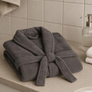 Bademantel aus 100% Coral Fleece Grau 4XL