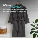 Bademantel Übergröße - Grau - 4XL