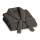 Bademantel aus 100% Coral Fleece Grau 4XL