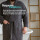 Bademantel aus 100% Coral Fleece Grau 4XL
